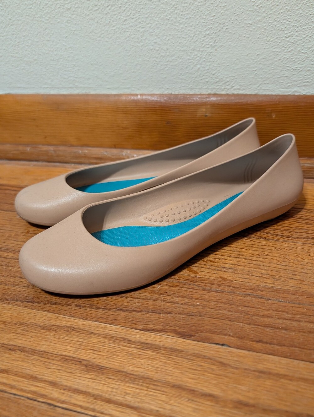 Oka B. Nude Peach Comfort Sole Flex Ballet Flats